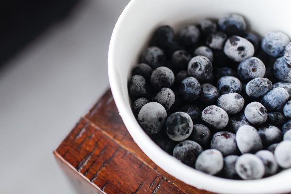 Gefrorene Blaubeeren